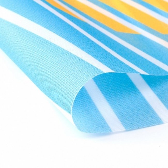 Semi transparant printed material